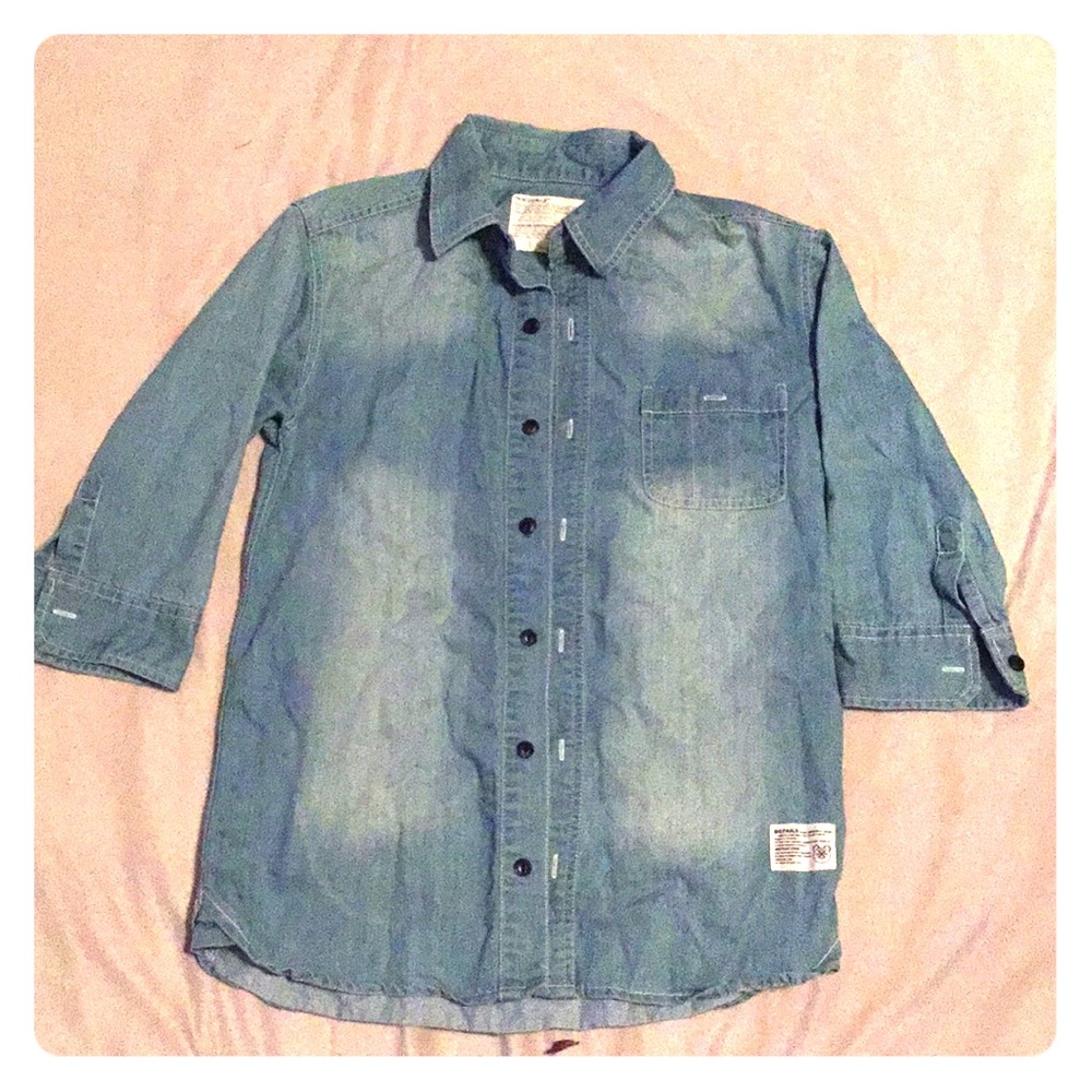 Denim button down